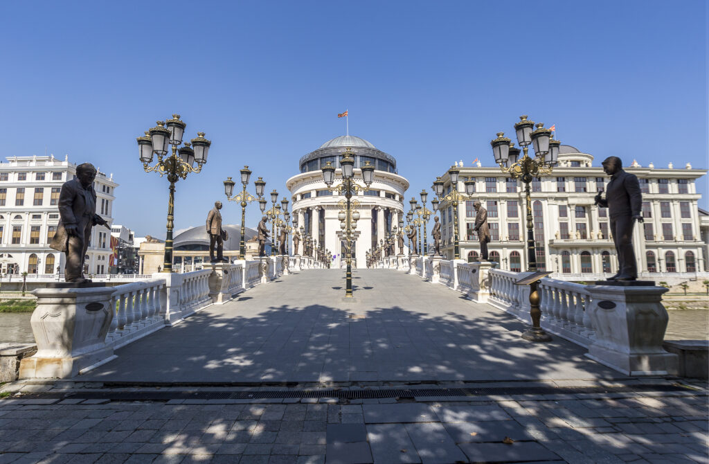 Art Bridge in Skopje, Macedonia