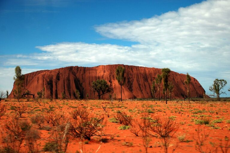 Uluru sandstone monolith in Australia’s Red Centre