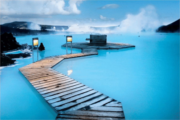 Blue Lagoon geothermal spa Iceland visitors GoGo Tours