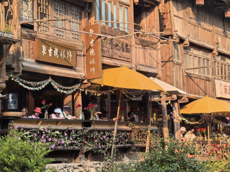 Afternoon at a Zhaoxing Teahouse