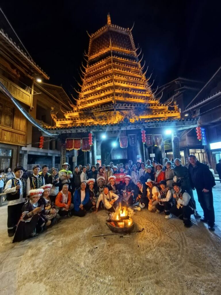 Night Gathering at the Drum Tower