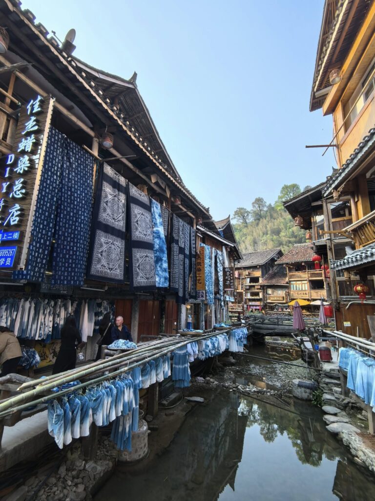 Traditional indigo dyeing, a significant part of Dong culture