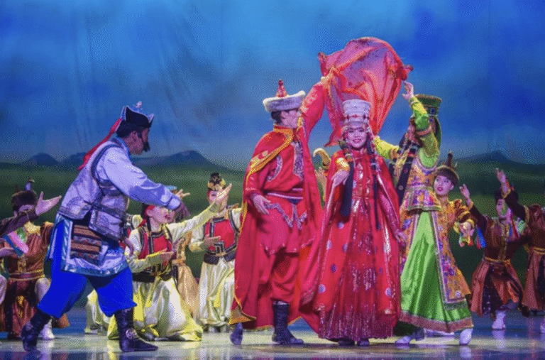 Traditional dance performance in Inner Mongolia China