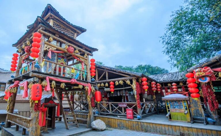 Traditional building in Monishan Intangible Cultural Heritage Town Hohhot Inner Mongolia