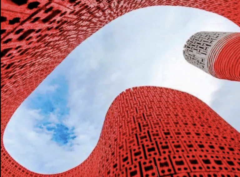 Art-filled interior of Ant Workshop in Jianshui