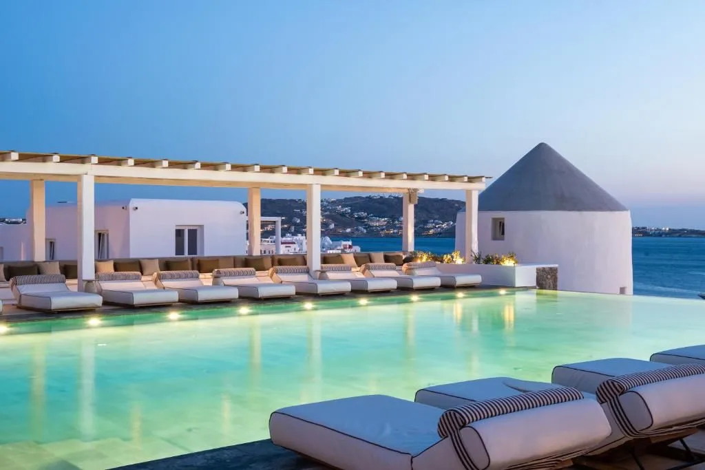Porto Mykonos Hotel swimming pool Mykonos Greece GoGo Tours