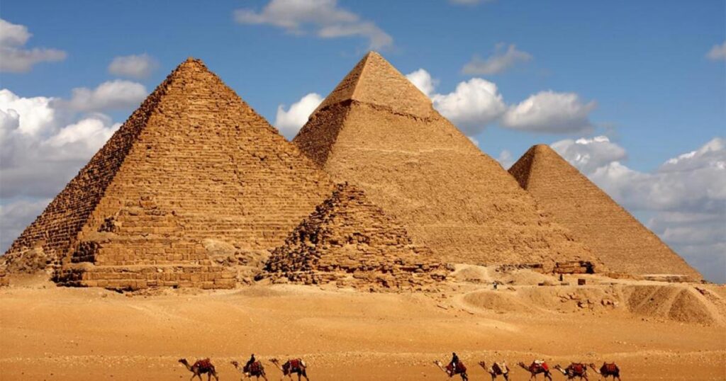Pyramids of Giza Egypt panorama tour GoGo Tours ancient wonders