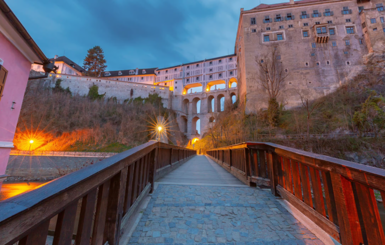 Cloak Bridge Plášťový most Český Krumlov Castle Czech Republic GoGo Tours
