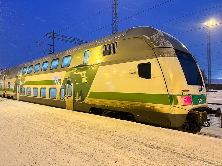 Arctic Express first-class train during GoGo Tours’ Arctic Circle 9-Day Tour.