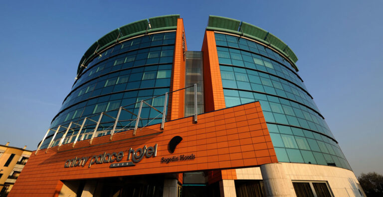 Modern Antony Palace Hotel with glass facade