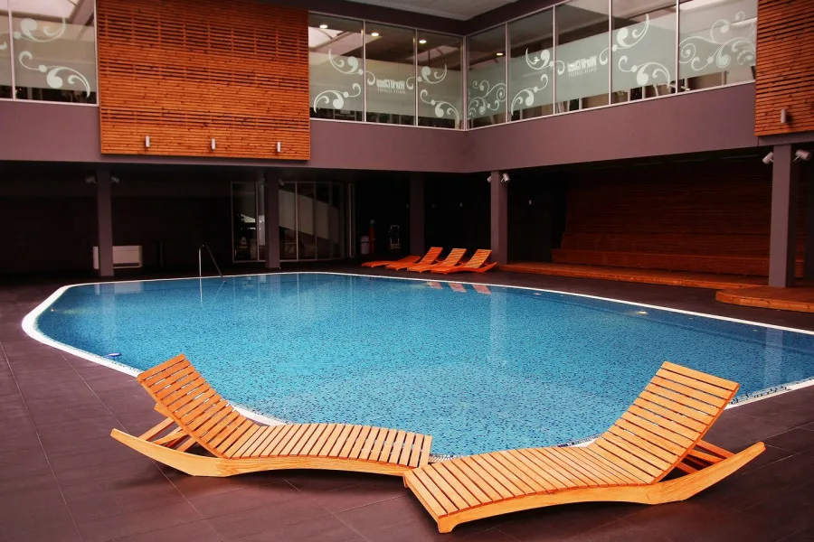 Indoor pool area at The Westin Hotel Zagreb on Balkan Peninsula 14-Day Tour