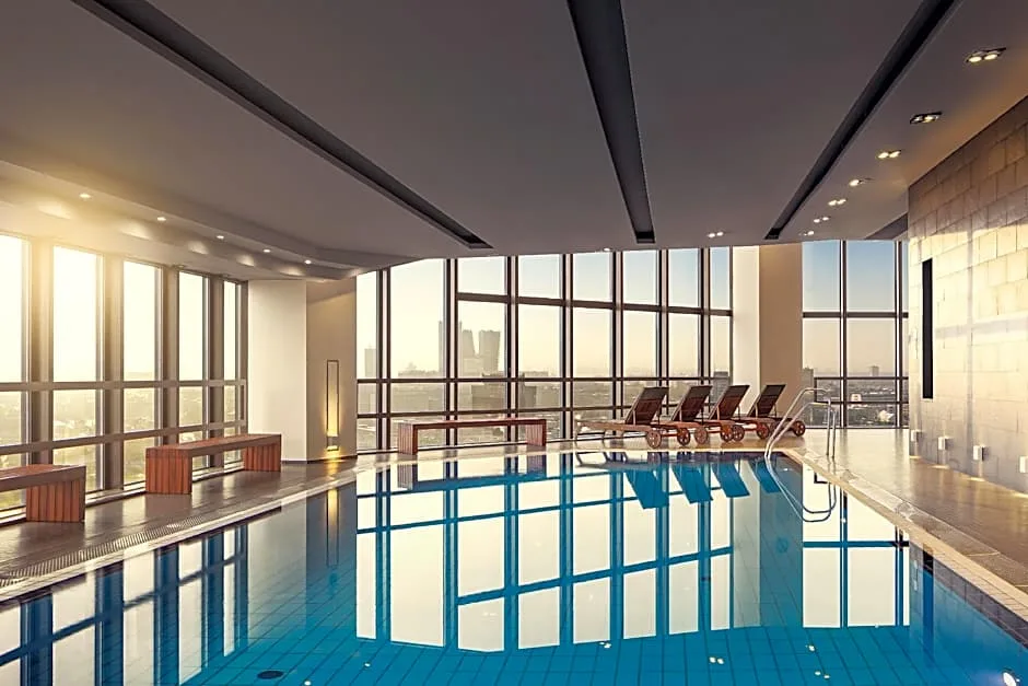 Indoor swimming pool Grand Hotel Prague Tower Czech Republic GoGo Tours